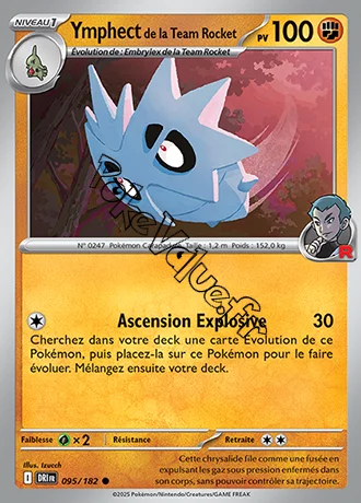 Carte Pokémon Ymphect de la Team Rocket  n°095 de la série Rivalités Destinées