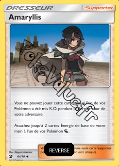 Carte Pokémon Amaryllis Reverse n°64 de la série Majesté des Dragons