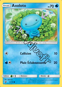 Carte Pokémon Axoloto n°25 de la série Majesté des Dragons