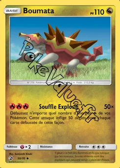 Carte Pokémon Boumata n°50 de la série Majesté des Dragons