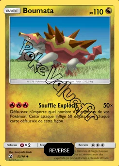 Carte Pokémon Boumata Reverse n°50 de la série Majesté des Dragons