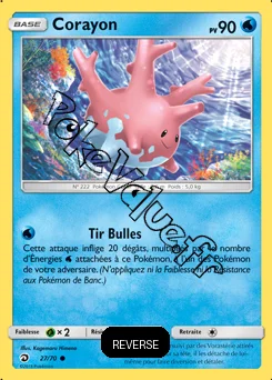 Carte Pokémon Corayon Reverse n°27 de la série Majesté des Dragons