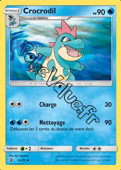 Carte Pokémon Crocrodil n°23 de la série Majesté des Dragons