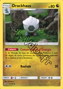 Carte Pokémon Drackhaus n°43 de la série Majesté des Dragons