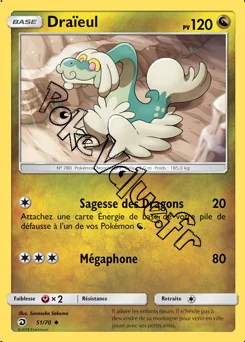 Carte Pokémon Draïeul n°51 de la série Majesté des Dragons