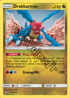 Carte Pokémon Drakkarmin n°45 de la série Majesté des Dragons