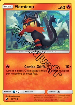 Carte Pokémon Flamiaou n°12 de la série Majesté des Dragons