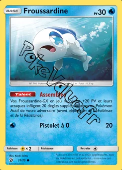 Carte Pokémon Froussardine n°31 de la série Majesté des Dragons