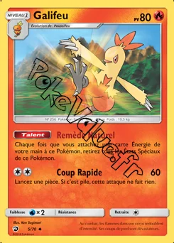 Carte Pokémon Galifeu n°5 de la série Majesté des Dragons