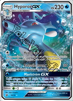 Carte Pokémon Hyporoi GX n°18 de la série Majesté des Dragons