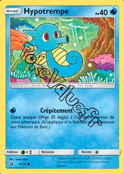 Carte Pokémon Hypotrempe n°15 de la série Majesté des Dragons