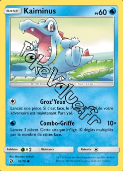 Carte Pokémon Kaiminus n°22 de la série Majesté des Dragons