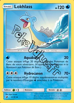 Carte Pokémon Lokhlass  n°21 de la série Majesté des Dragons
