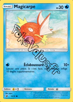 Carte Pokémon Magicarpe  n°19 de la série Majesté des Dragons