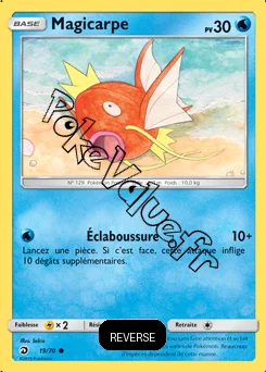 Carte Pokémon Magicarpe  Reverse n°19 de la série Majesté des Dragons