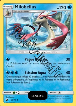 Carte Pokémon Milobellus Reverse n°29 de la série Majesté des Dragons
