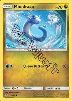 Carte Pokémon Minidraco n°35 de la série Majesté des Dragons