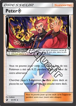 Carte Pokémon Peter n°61 de la série Majesté des Dragons