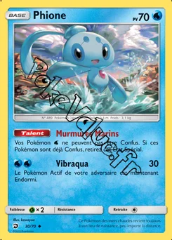 Carte Pokémon Phione  n°30 de la série Majesté des Dragons