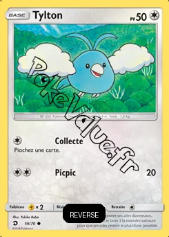 Carte Pokémon Tylton Reverse n°56 de la série Majesté des Dragons