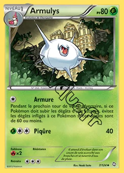 Carte Pokémon Armulys n°7 de la série Dragons Exaltés