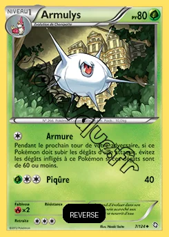 Carte Pokémon Armulys Reverse n°7 de la série Dragons Exaltés
