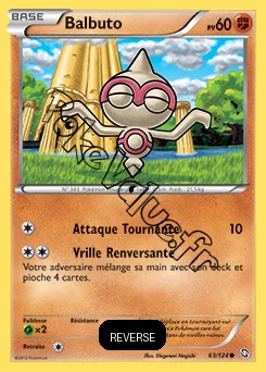 Carte Pokémon Balbuto Reverse n°63 de la série Dragons Exaltés