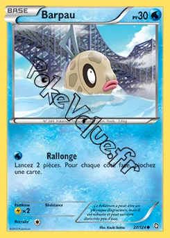 Carte Pokémon Barpau n°27 de la série Dragons Exaltés
