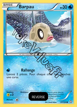 Carte Pokémon Barpau Reverse n°27 de la série Dragons Exaltés