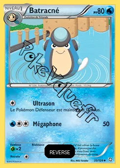 Carte Pokémon Batracné Reverse n°35 de la série Dragons Exaltés