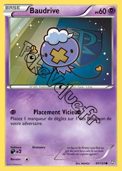 Carte Pokémon Baudrive  n°49 de la série Dragons Exaltés