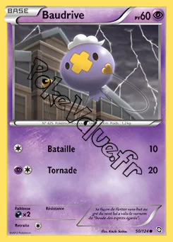 Carte Pokémon Baudrive n°50 de la série Dragons Exaltés