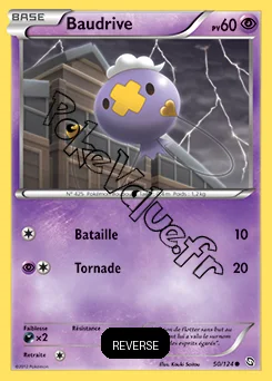 Carte Pokémon Baudrive Reverse n°50 de la série Dragons Exaltés