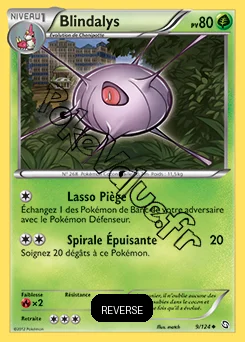 Carte Pokémon Blindalys Reverse n°9 de la série Dragons Exaltés