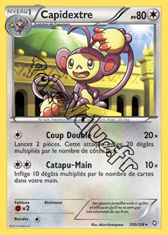 Carte Pokémon Capidextre n°100 de la série Dragons Exaltés