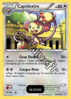 Carte Pokémon Capidextre Reverse n°100 de la série Dragons Exaltés