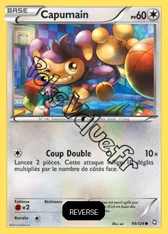 Carte Pokémon Capumain  Reverse n°99 de la série Dragons Exaltés