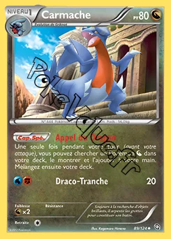 Carte Pokémon Carmache n°89 de la série Dragons Exaltés