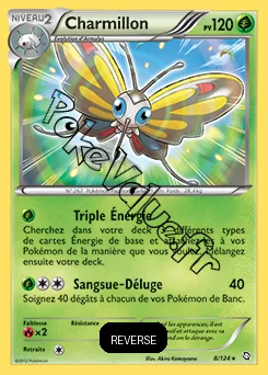 Carte Pokémon Charmillon Reverse n°8 de la série Dragons Exaltés