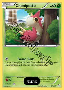 Carte Pokémon Chenipotte Reverse n°6 de la série Dragons Exaltés