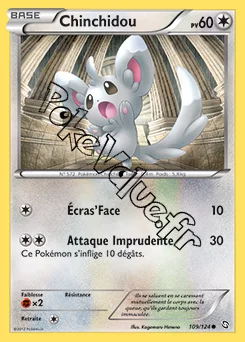 Carte Pokémon Chinchidou n°109 de la série Dragons Exaltés