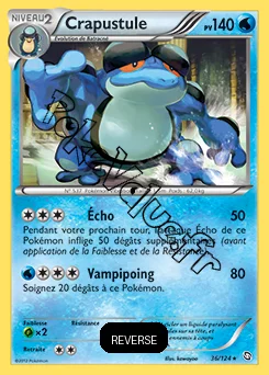 Carte Pokémon Crapustule Reverse n°36 de la série Dragons Exaltés