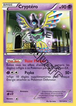 Carte Pokémon Cryptéro n°52 de la série Dragons Exaltés