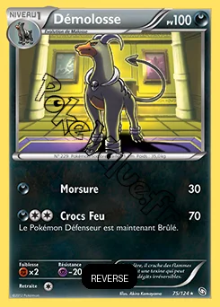 Carte Pokémon Démolosse Reverse n°75 de la série Dragons Exaltés