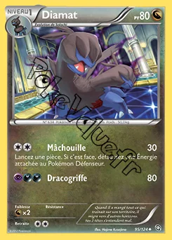Carte Pokémon Diamat n°95 de la série Dragons Exaltés