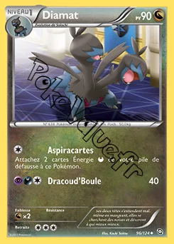 Carte Pokémon Diamat n°96 de la série Dragons Exaltés