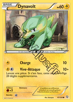 Carte Pokémon Dynavolt n°41 de la série Dragons Exaltés