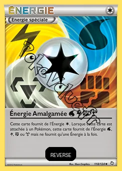 Carte Pokémon Énergie Amalgamée Reverse n°118 de la série Dragons Exaltés