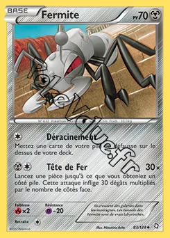 Carte Pokémon Fermite n°83 de la série Dragons Exaltés