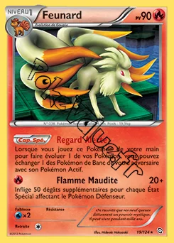 Carte Pokémon Feunard n°19 de la série Dragons Exaltés